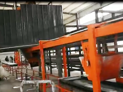 水泥發(fā)泡板夾芯保溫墻材設備